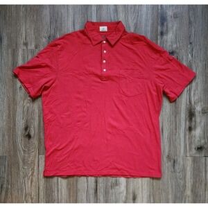 Johnnie-O Hangin Out Men's Heathered Original Polo Golf Shirt Size XXL Red 2XL